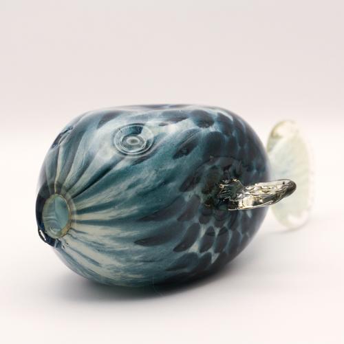 Glass fish sculpture