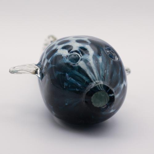 Glass fish sculpture