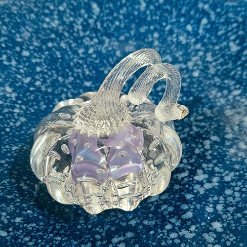 Pumpkin on blue background